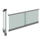 MECHANISM FOR SLIDING GLASS WITH BRUSHES SET / ANODIZED